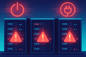 An illustration showing the future of data centers, referencing the idea of the world running out of data centers and moving towards innovative solutions.