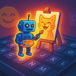A phone keyboard showing the creation of Gboard AI stickers, representing the evolution of digital expression.